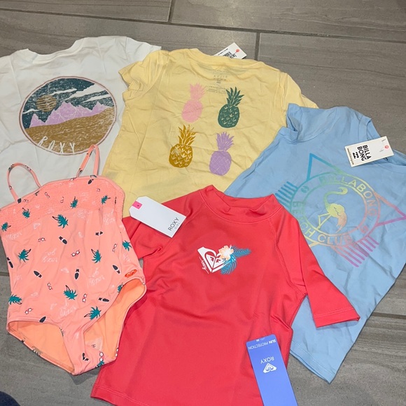 💖 ROXY GIRLS CLOTHING BUNDLE BOX LOT OF 5 NEW WITH TAGS! 💖 - Picture 1 of 5